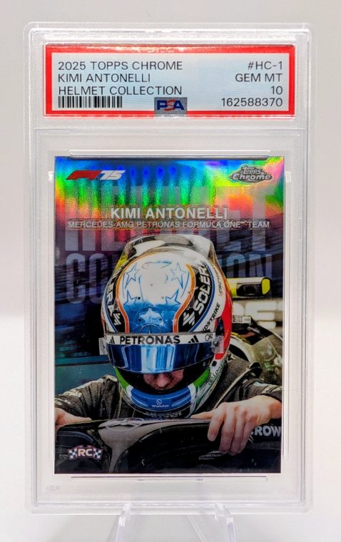 2025 Topps Chrome Kimi Antonelli Base PSA 10 trading card