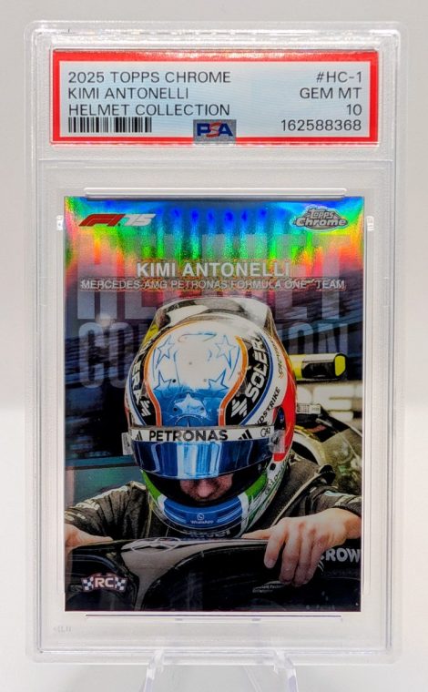 2025 Topps Chrome Kimi Antonelli Base PSA 10 trading card